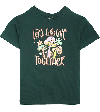 Girls Printed T-Shirt - Green