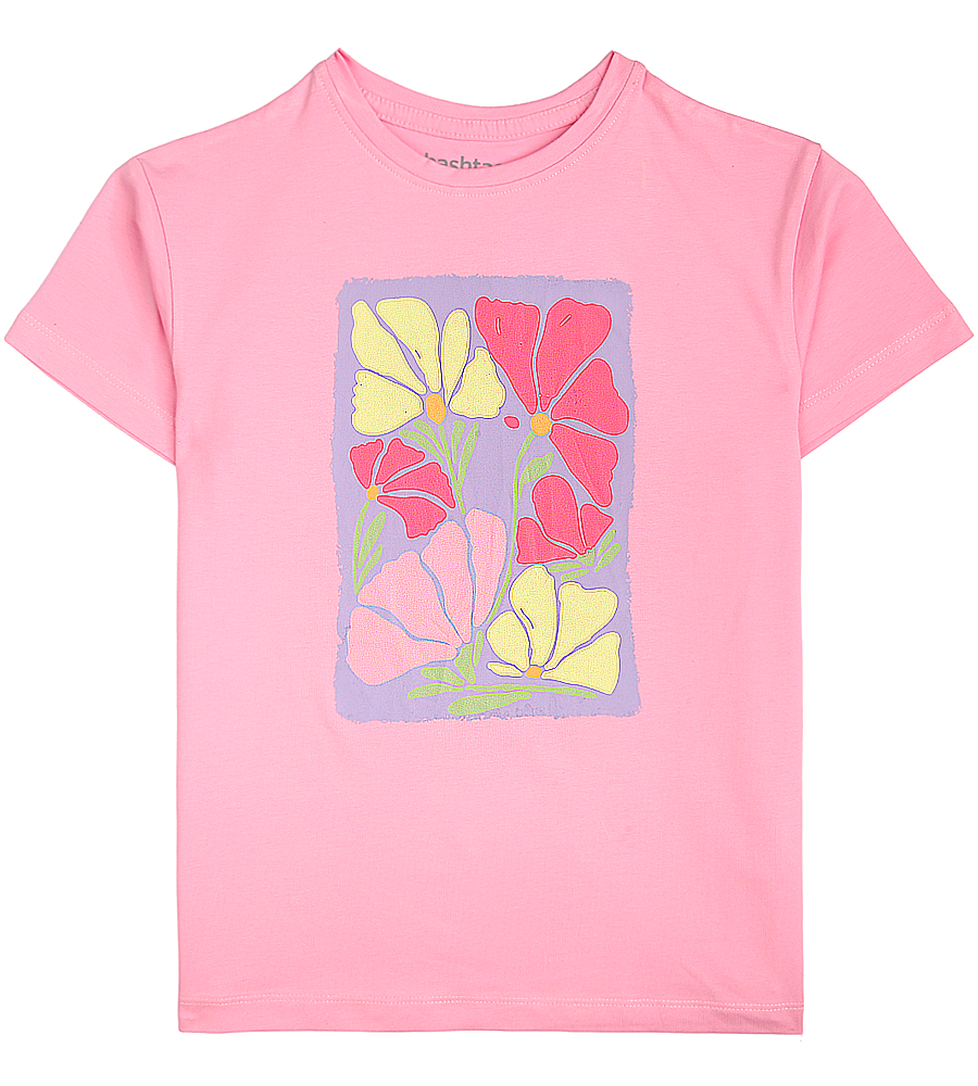 Girls Printed T-Shirt - Pink