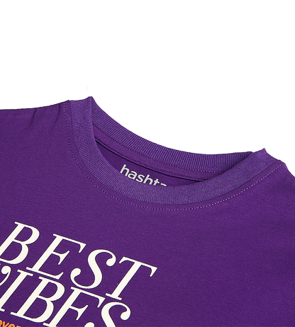 Girls Graphic T-Shirt -  Purple