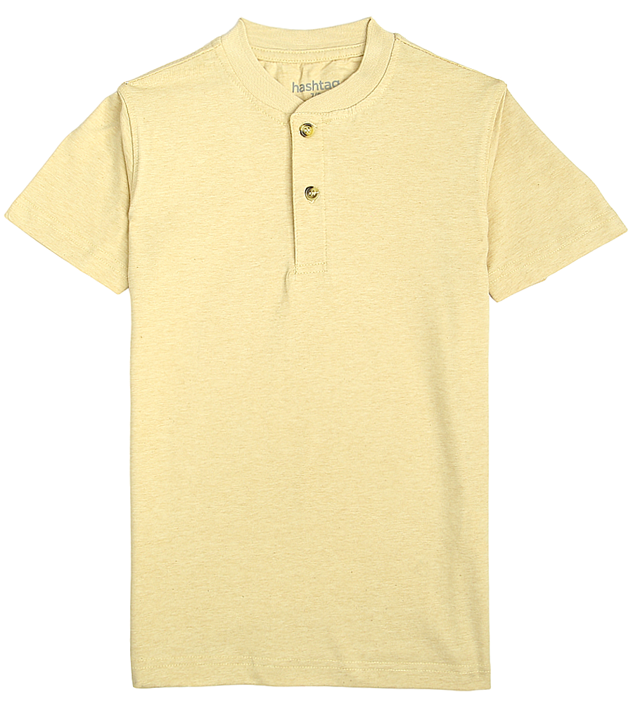 Boys Casual Short Sleeves T-Shirt - Beige