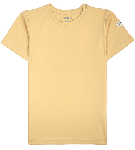 Boys Casual Short Sleeve T-Shirt - Peach