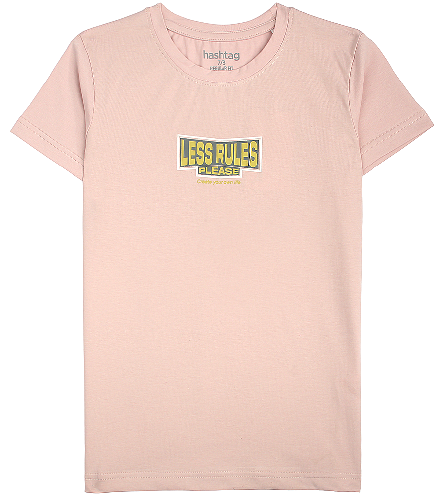 Boys Casual Short Sleeve T-Shirt - Pink