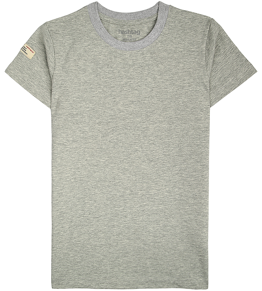 Boys Casual Short Sleeve T-Shirt - Grey