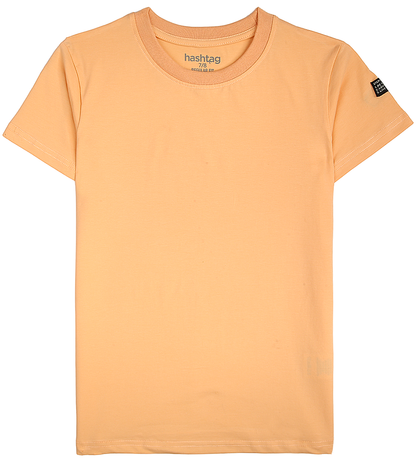 Boys Casual Short Sleeve T-Shirt - Peach