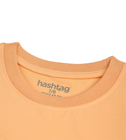 Boys Casual Short Sleeve T-Shirt - Peach