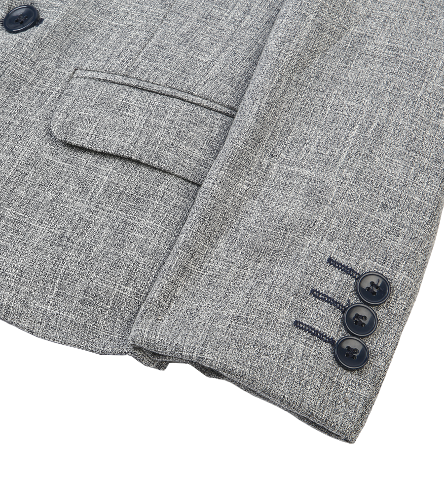 3 Pcs Coat Suit For Boys - Grey