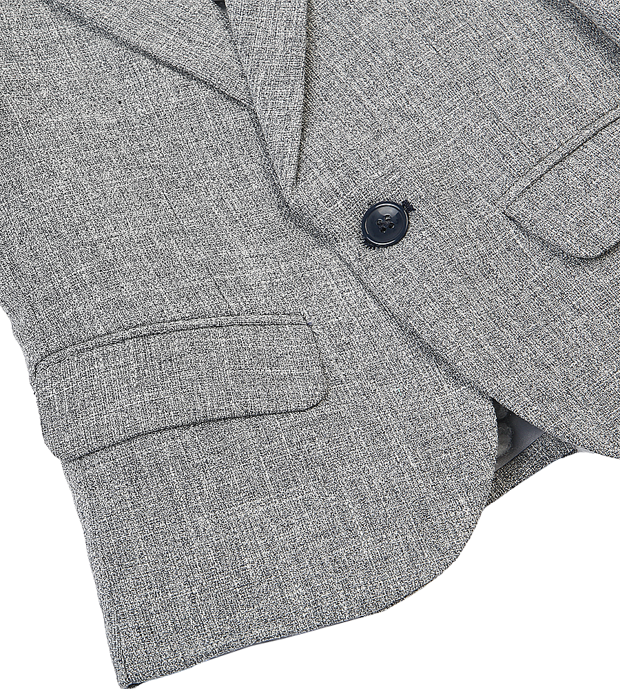 3 Pcs Coat Suit For Boys - Grey