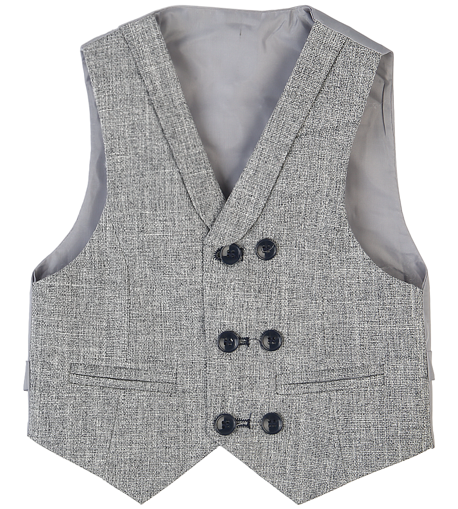 3 Pcs Coat Suit For Boys - Grey