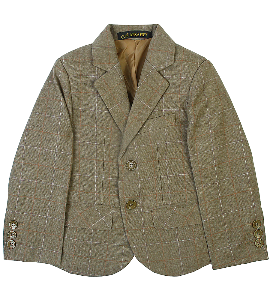 3 Pcs Coat Suit For Boys - Beige