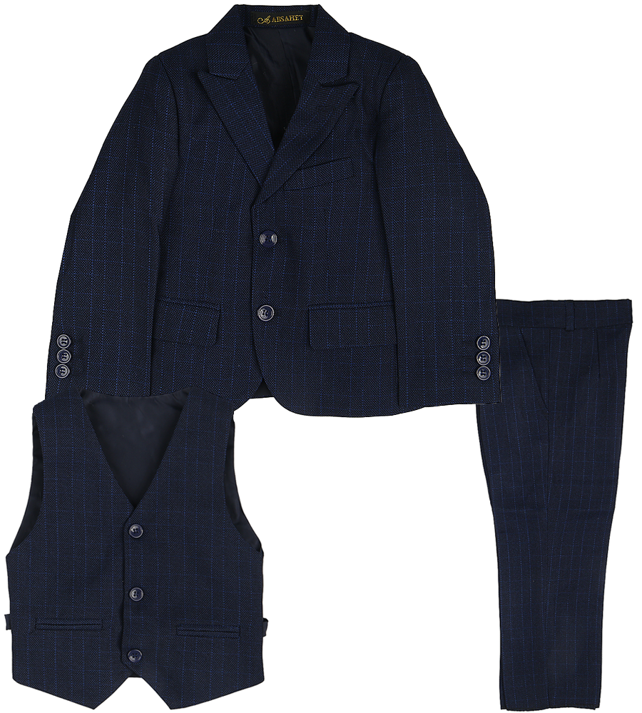 3 Pcs Coat Suit For Boys - Navy