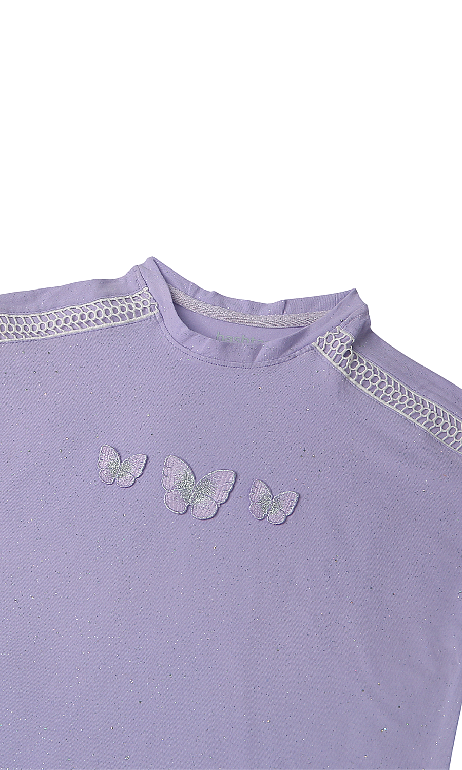 Girls Butterfly Tee - Lilac