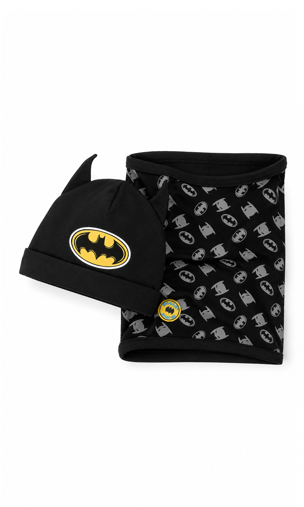 Boy's Set Cap Snood Black Batman CC LAB2400448