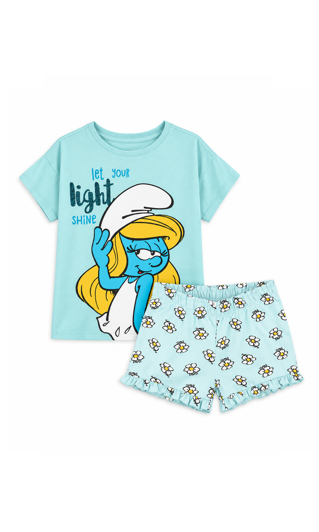Pajamas for Boy's Sky Blue Let Your Light Shine -