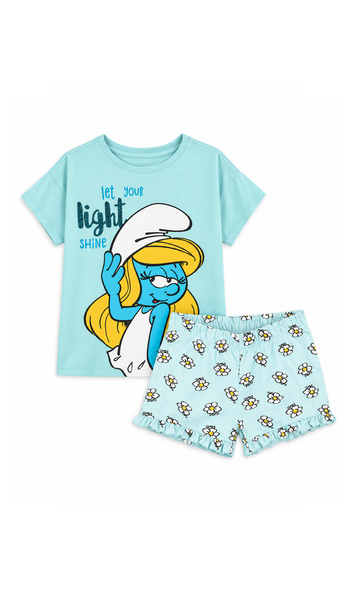 Pajamas for Boy's Sky Blue Let Your Light Shine -