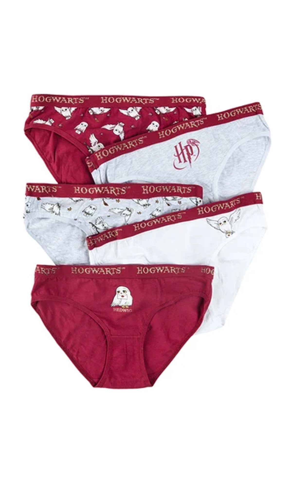 Girl's Panties Harry Potter Mix Set 5 Pcs