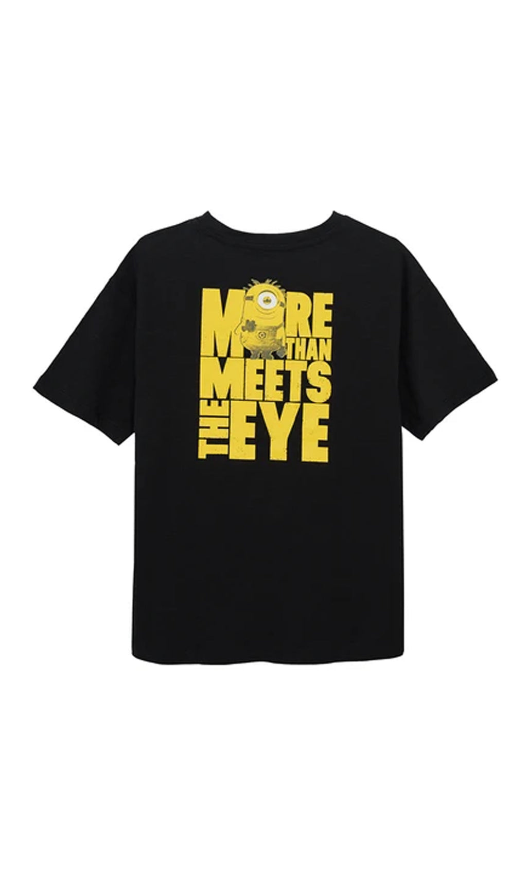 Boy's T Shirt Black Minions
