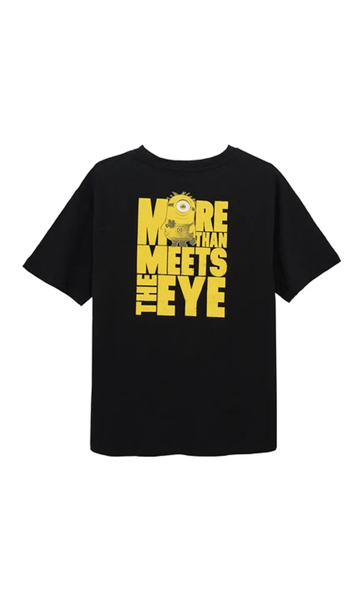 Boy's T Shirt Black Minions