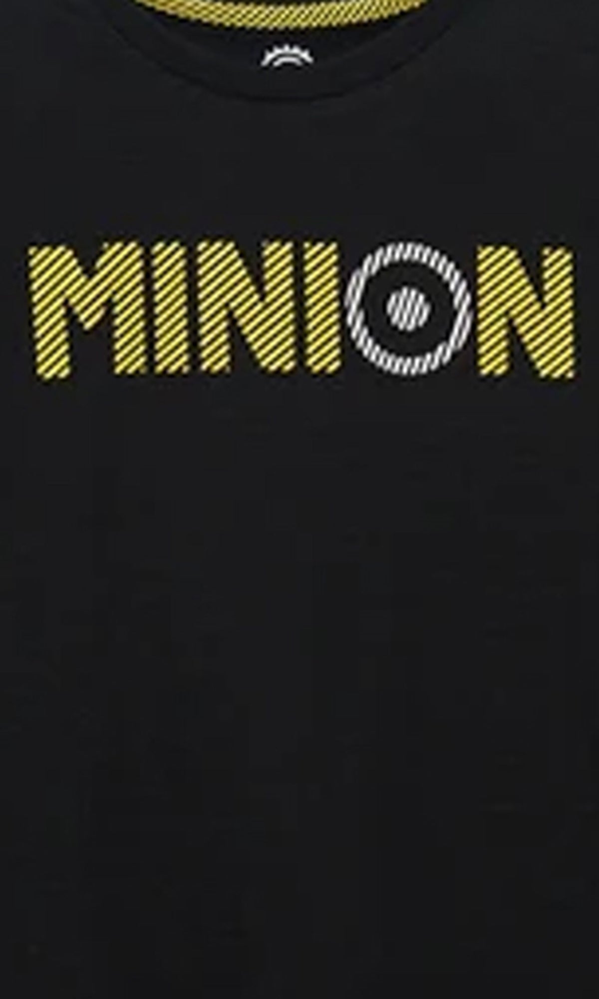 Boy's T Shirt Black Minions