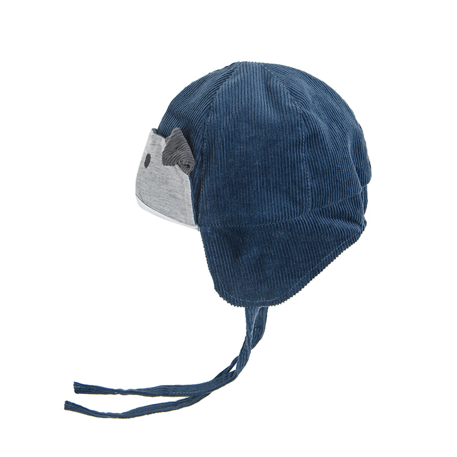 Boy's Cap, Tied, Navy Blue CC CAB2400434
