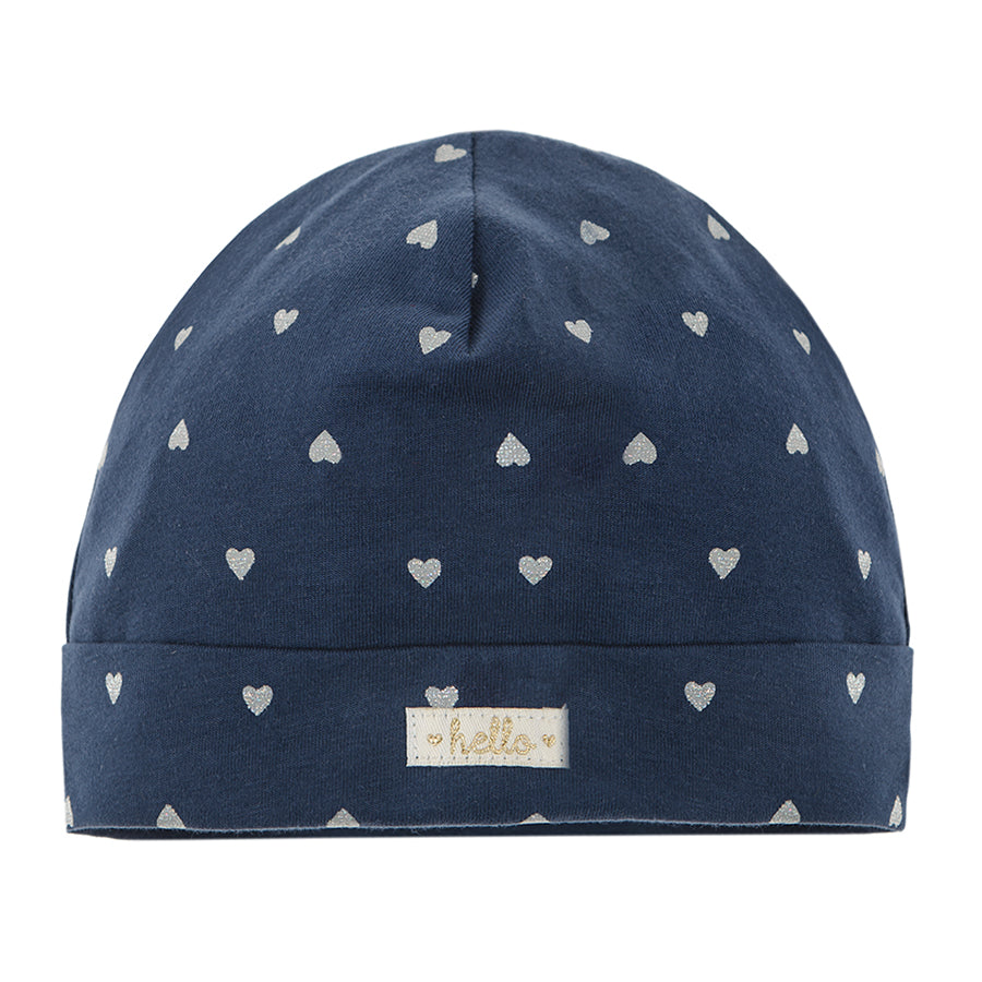 Girl's Hat Ecru Navy Blue Set 2 Pcs CC CAG2400686 00