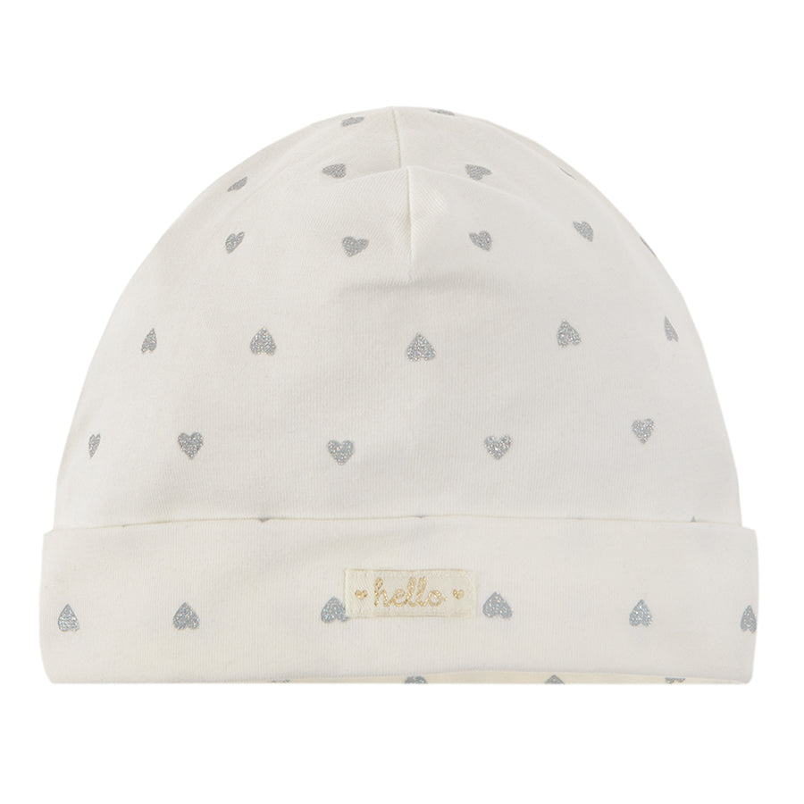 Girl's Hat Ecru Navy Blue Set 2 Pcs CC CAG2400686 00