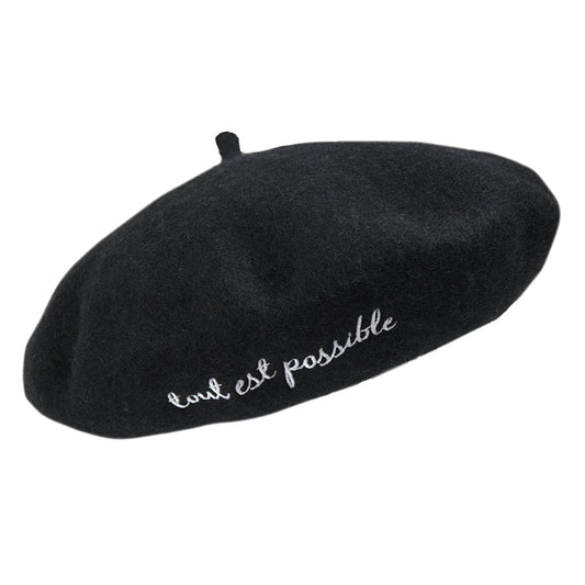 Girls Beret Black