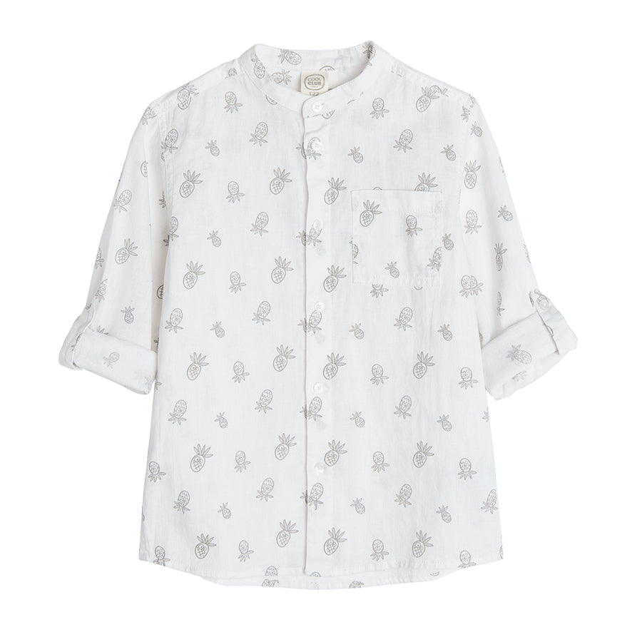 Boy's Long Sleeve Regular Shirt White