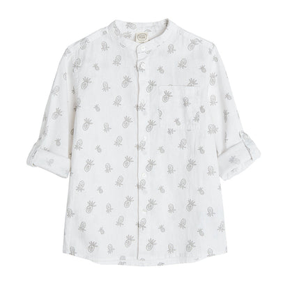 Boy's Long Sleeve Regular Shirt White