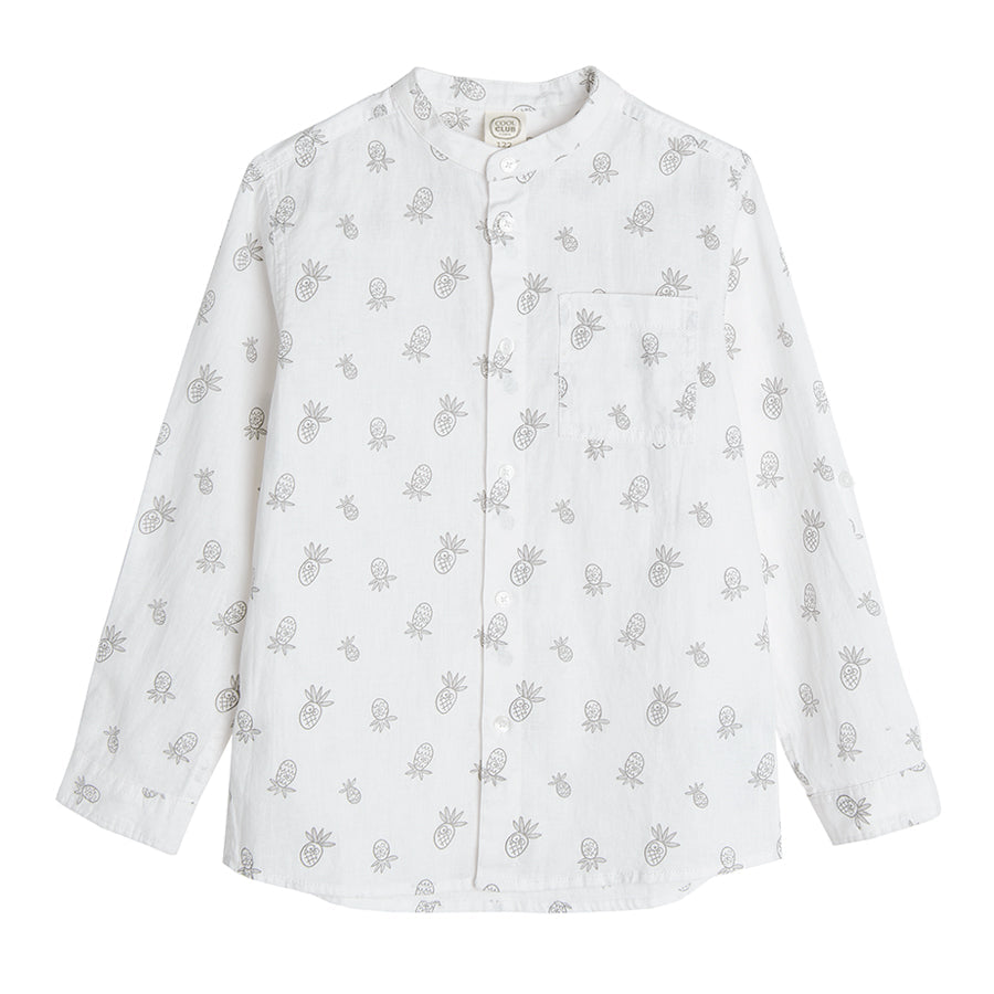 Boy's Long Sleeve Regular Shirt White