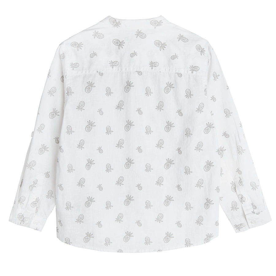 Boy's Long Sleeve Regular Shirt White