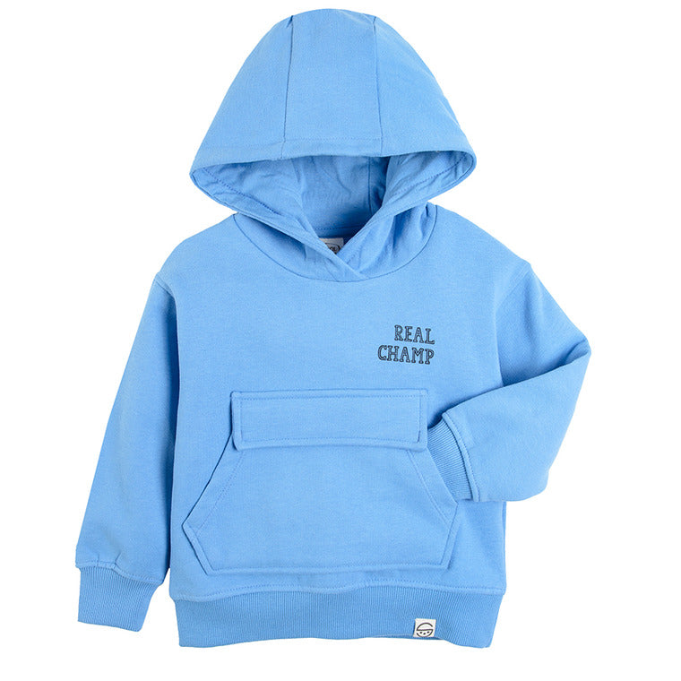 Boy's Hooded Sweatshirt Blue