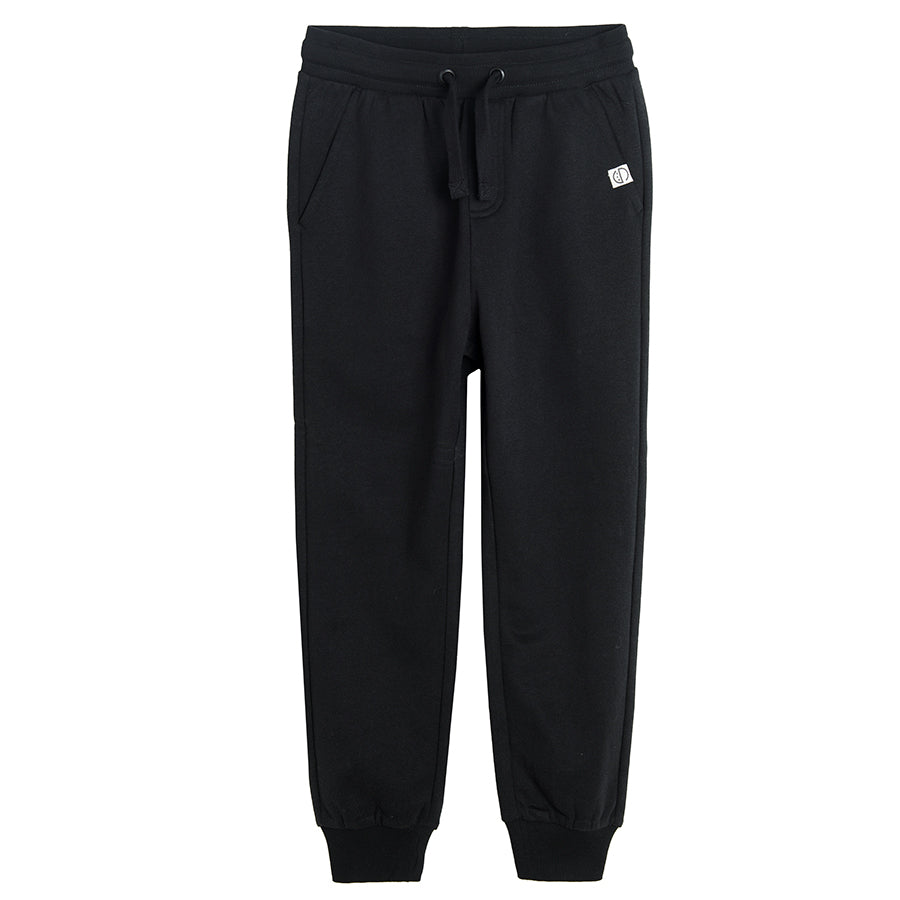 Boys 2 Pcs Track Suit - Black