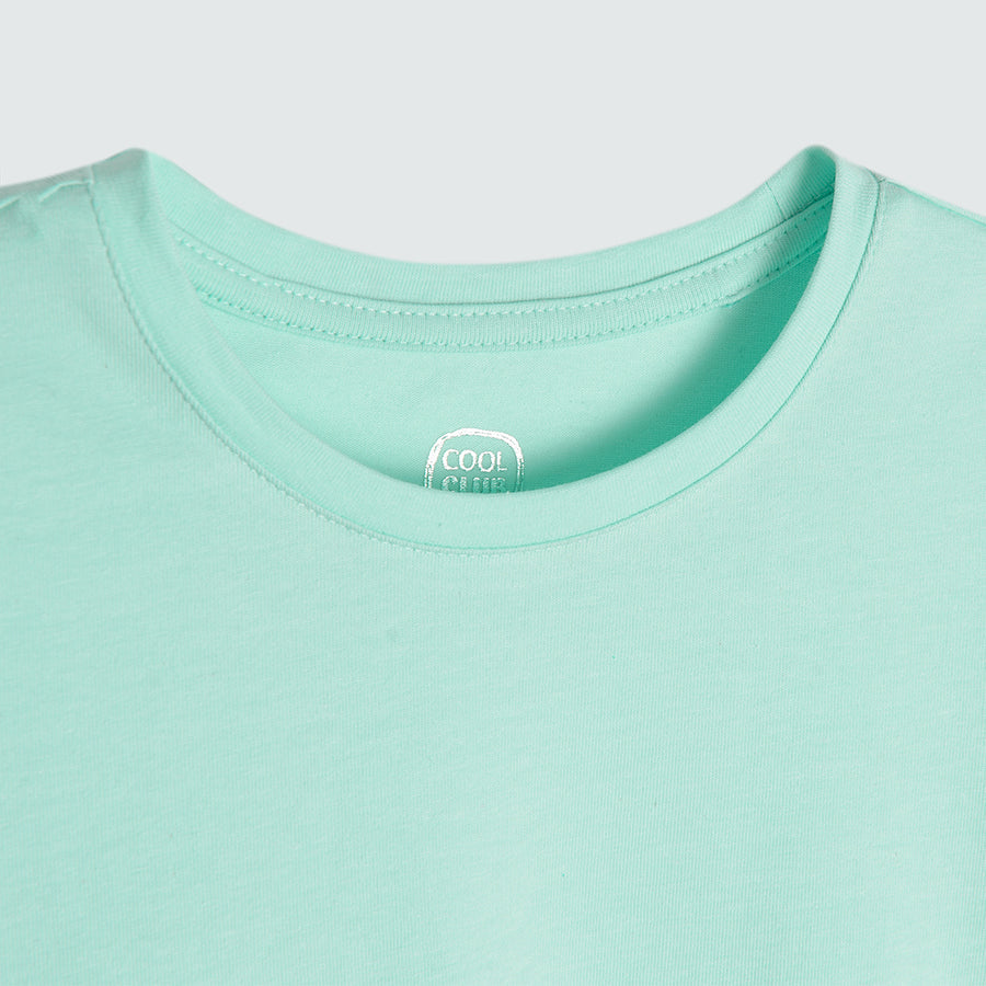 Girl's Dress with Short Sleeves