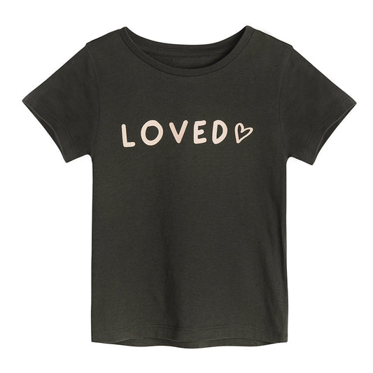 Girl's T-shirt, dark grey