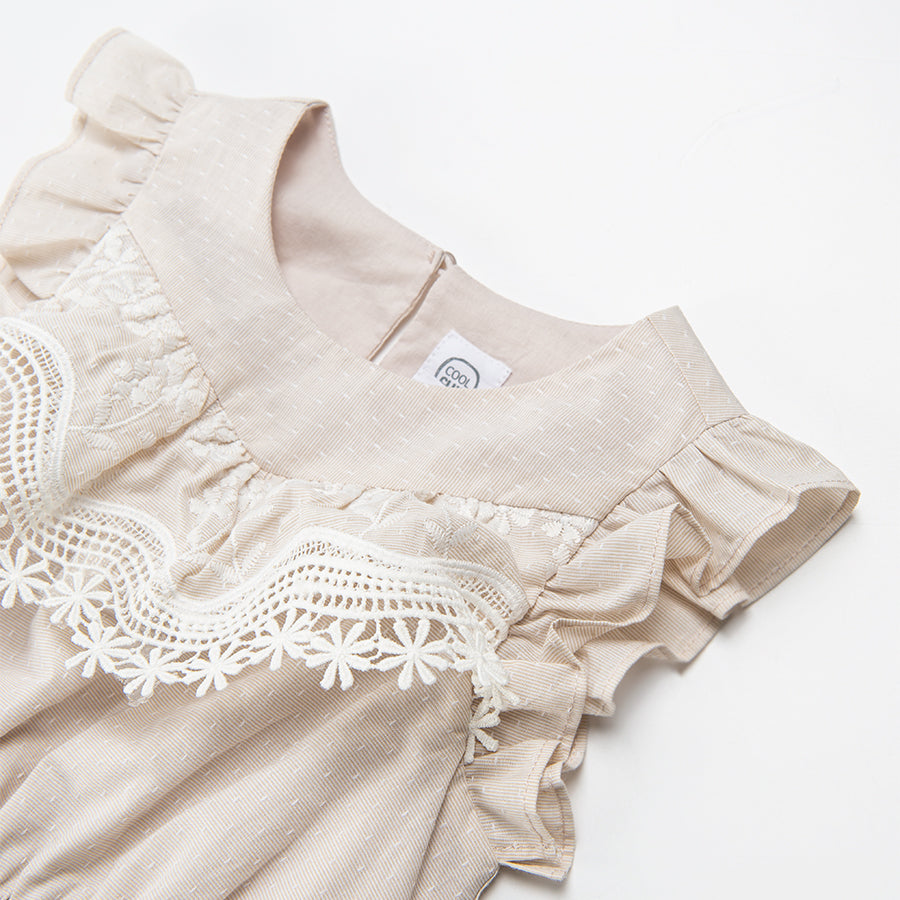 Girl's Frock Without Sleeves
