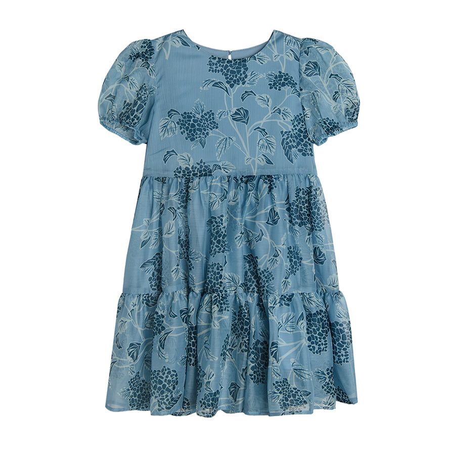 Girl's Dress With Short Sleeves