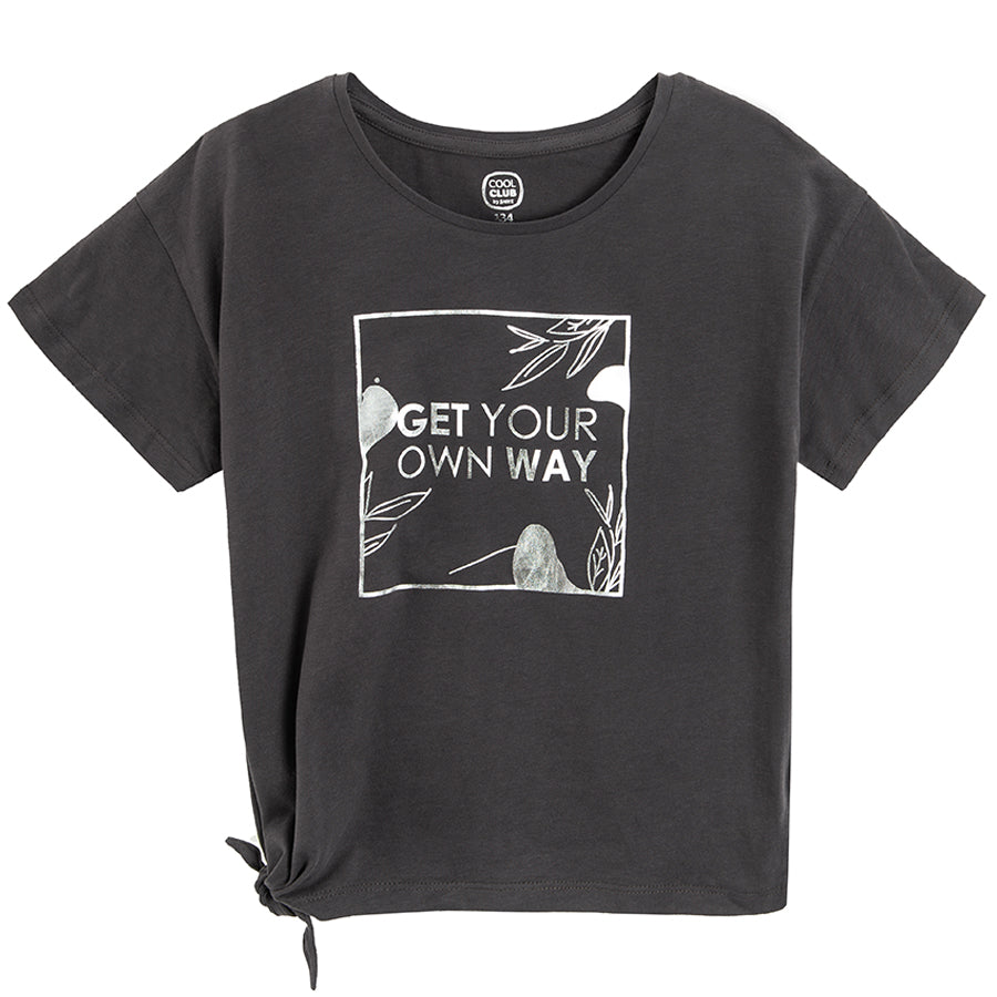 Girls T-Shirt - Dark Grey