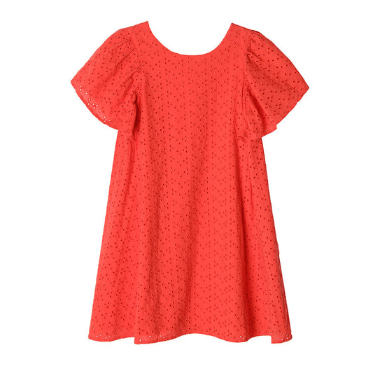 Girl's Dress With Short Sleeves