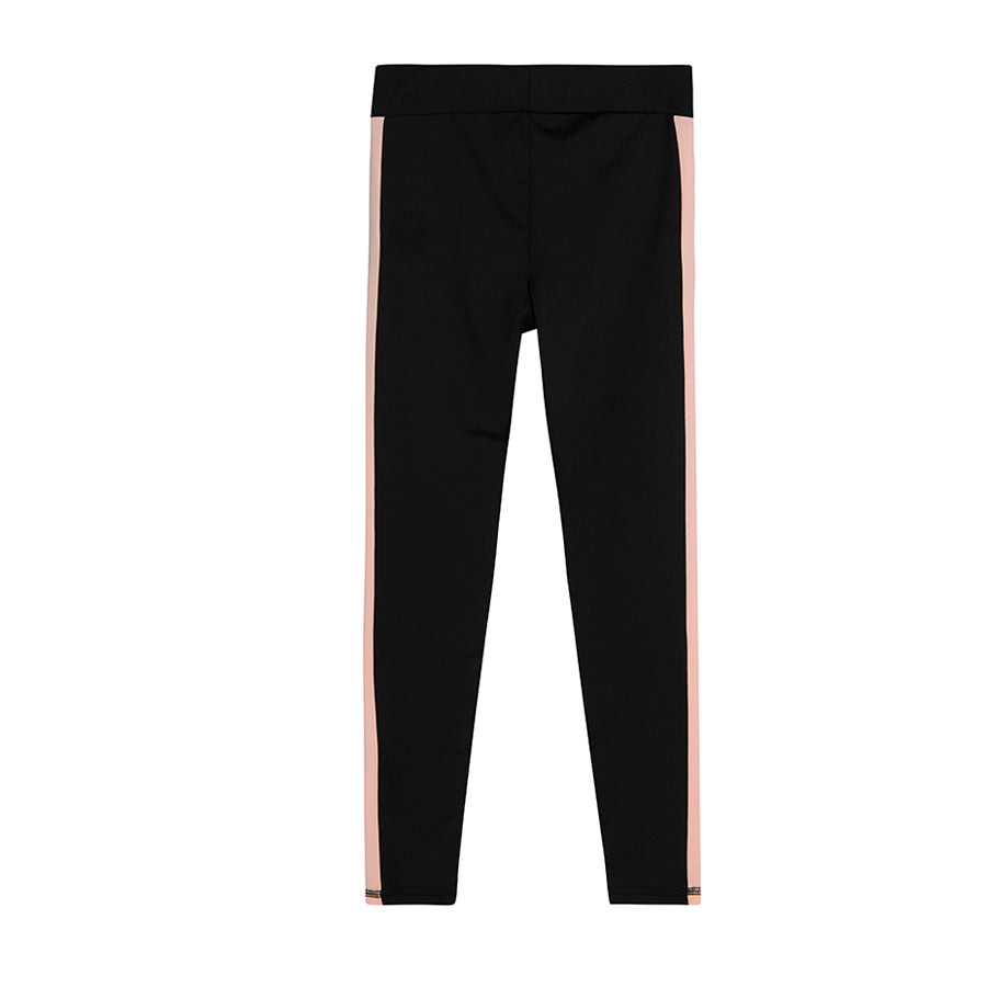 Girl's Sports Leggings Black Coral Set 2 Pcs