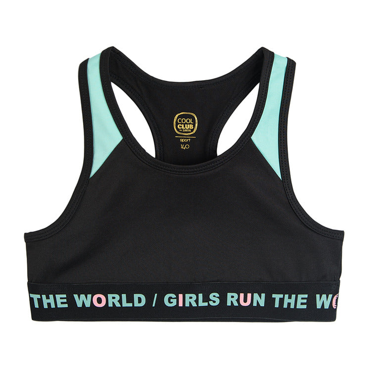 Girls Sports Top Black