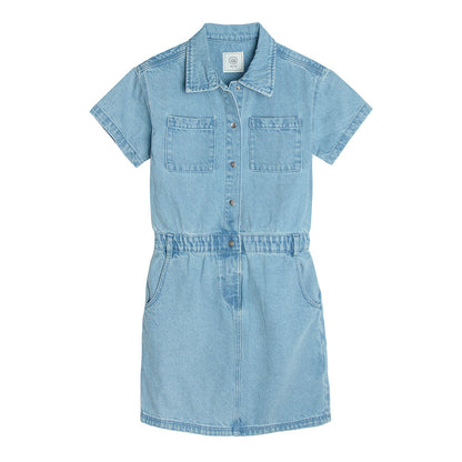 Girl's Dress With Short Sleeve