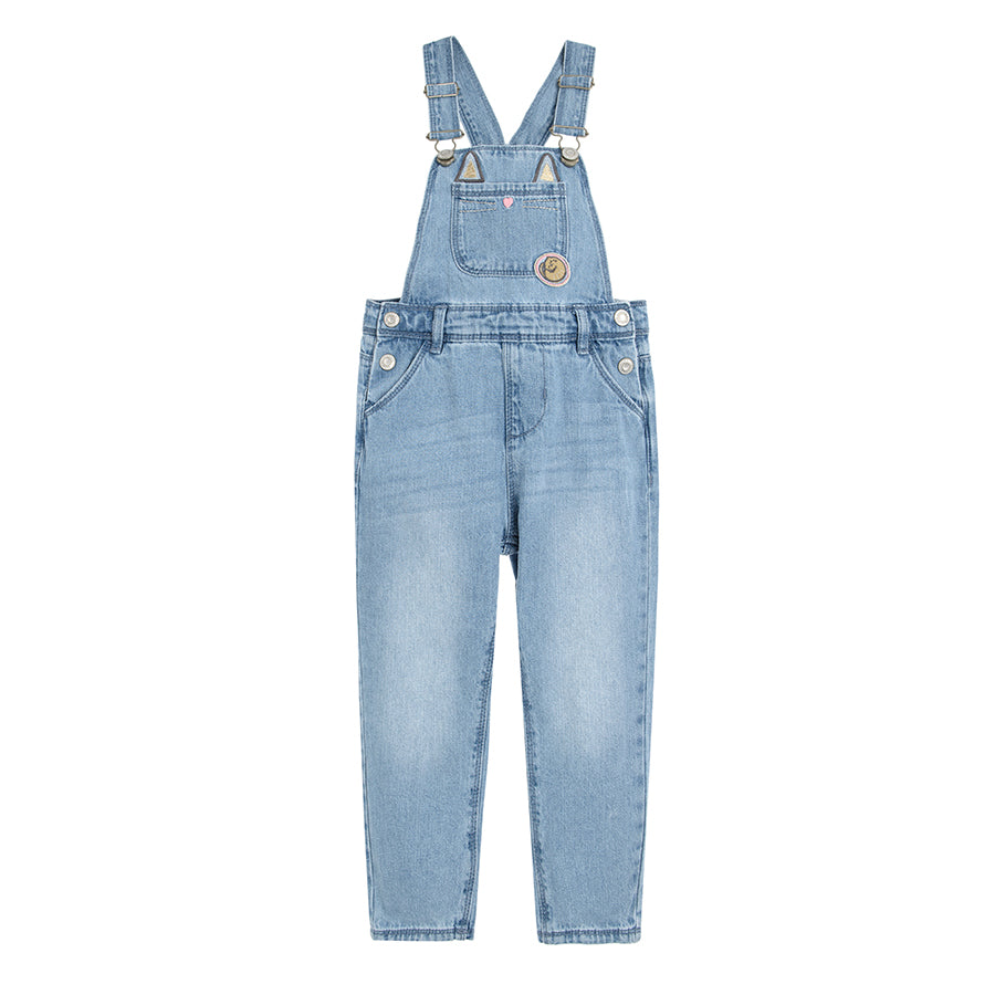 Girl's Denim Dangri Denim