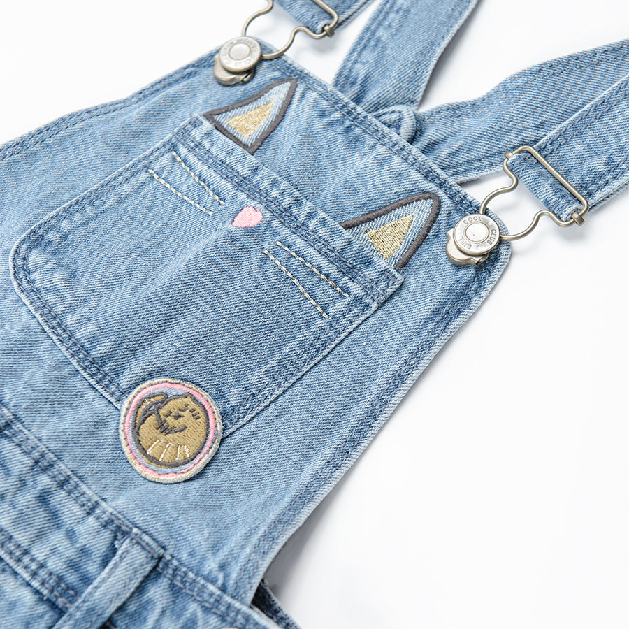 Girl's Denim Dangri Denim