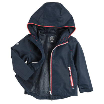 Boy's Raincoat with Hood Dark Blue Color