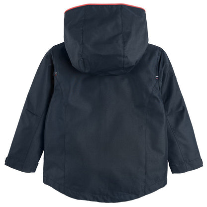 Boy's Raincoat with Hood Dark Blue Color