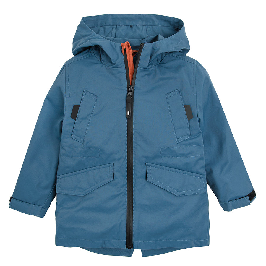 Boy's Jacket with Hood, 3 in1, Navy Blue and Brick