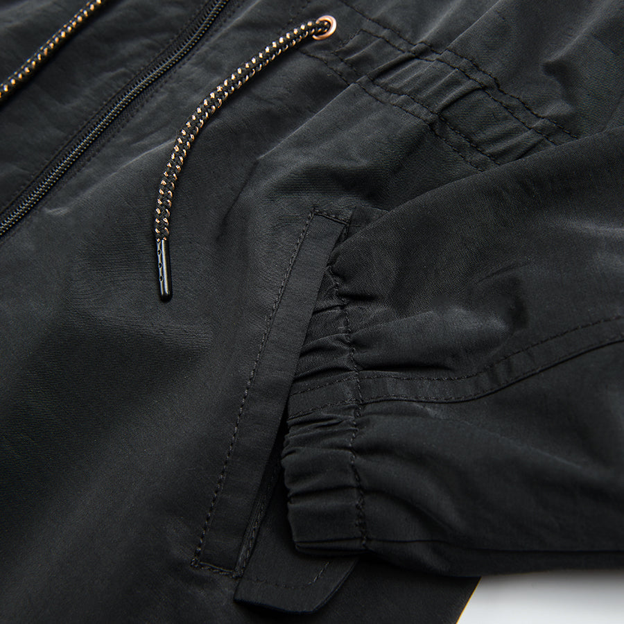 Girl's Hooded Coat Black