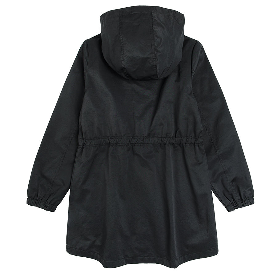 Girl's Hooded Coat Black
