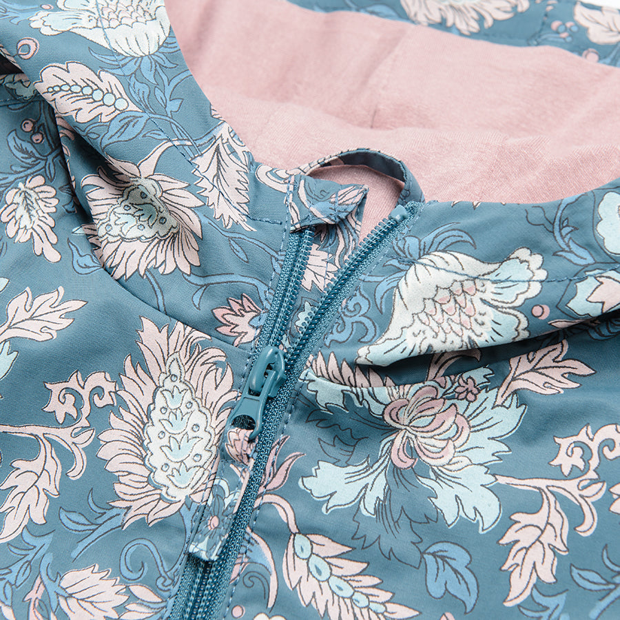 Girls Jacket with a Hood Turquoise and Pink CC COG2520713
