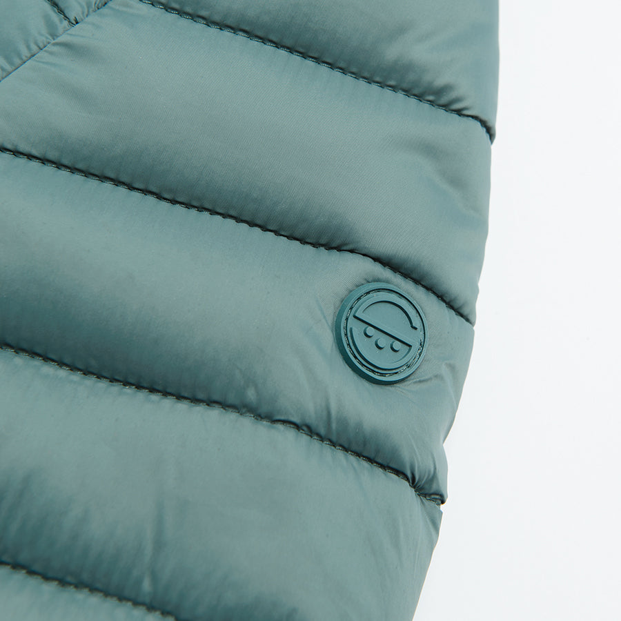 Jacket With a Hood Quilted Dark Green CC COG2521129